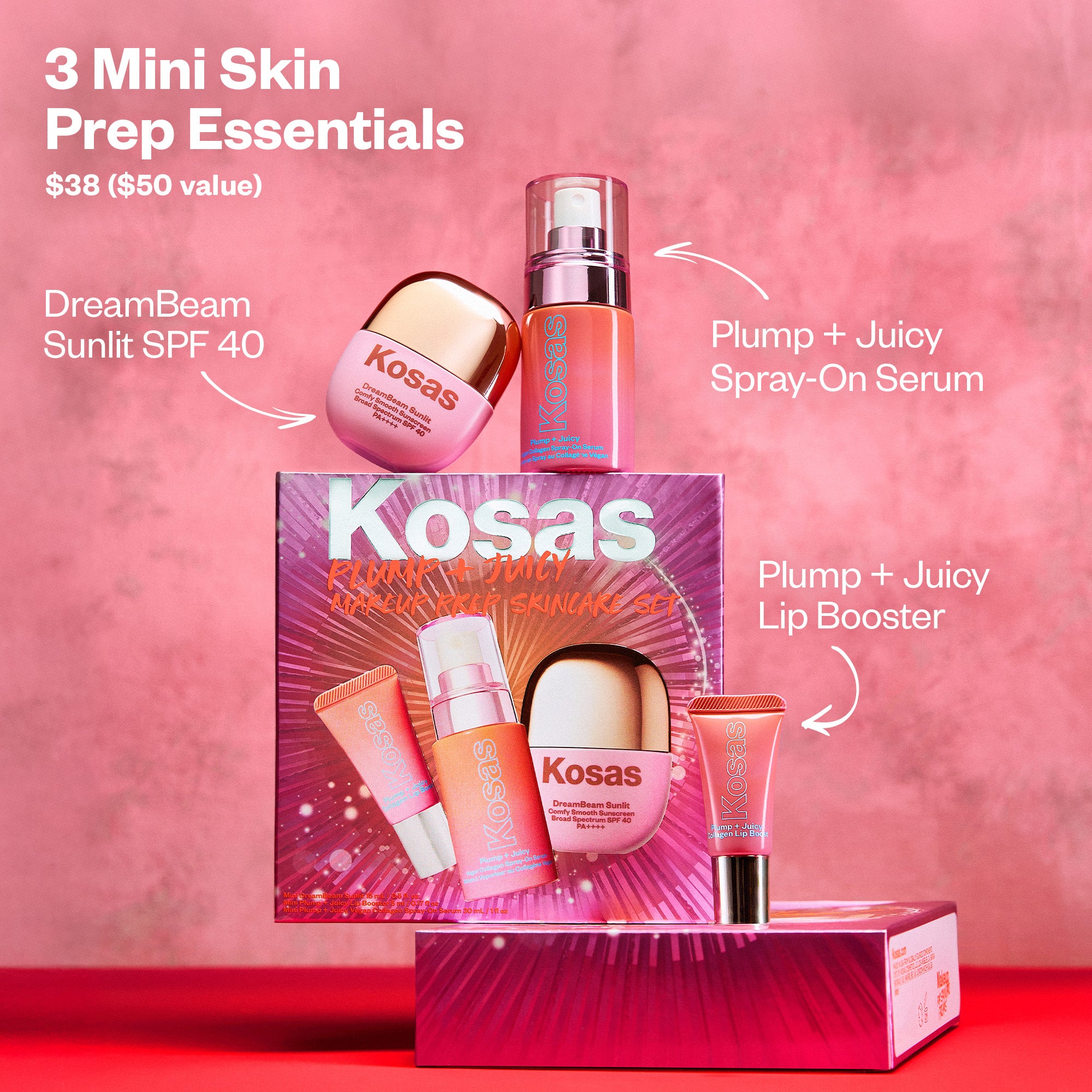 Plump + Juicy Makeup Prep Skincare Set - Image 2